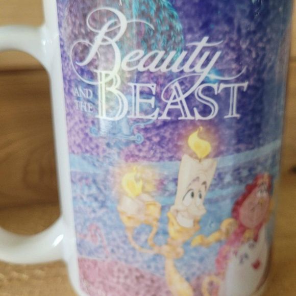 Disney Set of 2 Collectible Coffee Mugs, Beauty and the Beast full sized cups - Picture 12 of 16